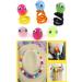 300Pcs Multi-Colored Pom Poms with Double Sided Tabs | Soft & Fluffy Puff Balls 10-20mm for Kids DIY Crafts - Buy Online on SooperMarket.com