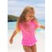 Juja UV Protective Bathing Shirt for Kids Short Sleeve Swimwear for Boys & Girls Blocks 98% UVA/UVB Rays Eco-Friendly Recycled PET Pink Animal Design (Size 98-104) - Buy Online on SooperMarket.com