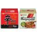 Nongshim Shin Ramyun Chapagetti Chajang Instant Ramen Noodle Soup 2 Flavours Assorted Bundle (Pack of 10) by CNMART
