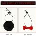 POPETPOP Guinea Pig Outfit Hamster Hat and Bowtie Set - Small Animal Costume for Parties and Festivals - Perfect for Rats, Sugar Gliders, Rabbits, Chinchillas, Ferrets, and Cats - Black - Buy Online on SooperMarket.com