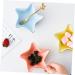MAGICLULU Games Elderly 3 Pcs Sauce and Vinegar Dish Ceramics Flower Sauce re-usable Household Dipping Dish 11X11X3.2CM Assorted Color - Buy Online on SooperMarket.com