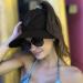 Mukeyo Women's Wide Brim Sun Visor Hat for UV Protection - Packable Ponytail Beach Cap in Black - Buy Online on SooperMarket.com