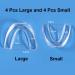 Mouth Guard for Teeth Grinding and Clenching Pack of 8 with 2 Sizes Moldable Anti Grinding Teeth Protectors for Sleep Sport - Buy Online on SooperMarket.com
