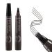 Boobeen Eyebrow Pencil Eyebrow Pencil with Micro Fork Tip Applicator Effortlessly Creates Natural Looking Brows Grey-Brown