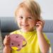 Non-Spill Silicone Baby Snack Cup with Lid - BPA-Free, Easy to Hold & Portable - Purplish Red - Buy Online on SooperMarket.com