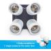 LimoStudio 4 in 1 Socket Adapter E27 Bulb Lamp Light Splitter for Photo Studio Lighting | UL Approved | AGG813 - Buy Online on SooperMarket.com