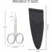 Professional Left-Handed Nail Scissors with Leather Case - Precision Nail Skin Shears for Fingers & Toenails - 1 Piece for International Shipping - Buy Online on SooperMarket.com