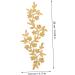 Operitacx 8 Pcs Vine Leaves Cloth Sticker Sew on Patch Kids Tiara Lace Headdress Diy Accessories Clothing Long Assorted Colorx4pcs 26X10.5X0.1CMx4pcs - Buy Online on SooperMarket.com
