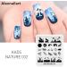 Natural Forest Wildlife Nail Art Stamping Plate - Wolf Moon Eagle Branch Design | Nail Design Manicure Print DIY Transfer Tools NA032 - Buy Online on SooperMarket.com