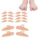 10 Pairs of Gel Toe separators Hammer Toe Pads Hallux Valgus Correction Pads Overlapping Toes Transparent Toe separators(Colour)