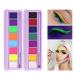 Paminify 2 Packs Water Activated Eyeliner Palette - UV Glow Fluorescent Eye Liner Set, 16 Neon Colors - Graphic Makeup for Black Light Parties - Buy Online on SooperMarket.com