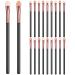 WLLHYF 20 Pieces Eyeshadow Applicators Stick Sets Makeup Brushes Set for Women Sponge Double Sided Washable Reusable Professional Eye Shadow Makeup Applicator Tool for Girls