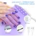 AORAEM 12W LED Nail Lamp | Portable Gooseneck Gel Polish Dryer | Professional White Nail Light - Buy Online on SooperMarket.com