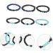Healvian 12 Pcs Volcanic Stone Bracelet Set - Anti Nausea & Motion Sickness Jewelry for Women - Obsidian Magnetic Therapy Anklet & Wrist Chain - Assorted Colors - Buy Online on SooperMarket.com