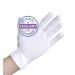 Cotton gloves made of 100% cotton (dermatest: very good) white gloves soft textile gloves for hand masks fabric gloves with certified skin tolerance XL 3x white