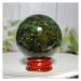 Natural Crystal Rough Natural Sphere Emeralds and Ruby Symbiotic Crystal Ball Natural Gemstones Hand Polished Spheres Quartz 1pc (Color : 210-220)