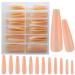 LuckForever 120pc XL Beige Coffin False Nails - Extra Long Ballerina Nail Art Tips - Buy Online on SooperMarket.com