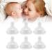 Buy Silicone Newborn Pacifiers - Soft Wide Mouth 6-Pack for Baby Comfort | International Shipping Available - Buy Online on SooperMarket.com