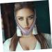 Baluue 1pc Thin Face Belt Tape Face Shaper Strap Lift Facial Slimming Strap -double Chin Mercerized Cloth 60X10.5X1cm Pink - Buy Online on SooperMarket.com