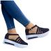 Foldap Sandals Women Dressy Summer 2023 Peep Toe Platform Sandals Shoes Wedges Ankle Buckle Flip Flops Orthopedic Sandals 9 A1-black