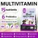 15 in 1 Multivitamin with Glucosamin and Probiotic Soft Chews (2 Packs) for Dogs. Multivitamin for Hip Joint Skin Coat Gut Health and Immune System with Duck Flavour for All Dogs (120 Chews). - Buy Online on SooperMarket.com