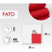 FATO Disposable Paper Napkins - Soft & Fluffy 40 Pack 38x38cm 4-Folded 2-Layer Red 100% Cellulose FSC Certified - Ideal for Parties & Events - Buy Online on SooperMarket.com