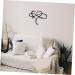 Cabilock 1pc Iron Pendant Home Decor Love Sign Plaque Iron Love Sign Heart Wall Hanging Ornament Household 45x39cm Black - Buy Online on SooperMarket.com