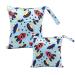 Egurs diaper bag for on the go Wetbag 1 piece large + 1 piece medium spaceship
