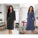 OCCIENTEC Women's Maternity Nursing Robe | Hospital Delivery Nightgown | Breastfeeding Nightdress | XL Black - Buy Online on SooperMarket.com