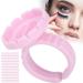 Eyelash Extension Glue Ring Cup 1.5cm / 0.6in Stable Wearing Easy To Wear Eyelash Glue Ring Cup Strong Flexibility for Professional Use(Pink 100 pcs a pack) - Buy Online on SooperMarket.com
