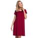 HAPPY MAMA. Women's Labor Delivery Hospital Gown Breastfeeding Maternity. 434p 12-14 Crimson