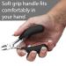 Zizzili Basics Large Toe Nail Clippers for Thick or Ingrown Nails - Easy Grip, Sharp Stainless Steel - Best Pedicure Tool for Seniors - Black Handle - Buy Online on SooperMarket.com
