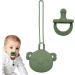 IDEZEK Baby Schnuller Holder | Safe Silicone Pacifier Cover Set | Easy to Clean Baby Pacifiers for Travel Shopping & Walks | Perfect for Boys & Girls - Buy Online on SooperMarket.com