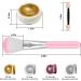 Lofuanna Chrome Nail Powder Set - 4 Colors Mirror Effect Holographic Glitter for Nail Art with 4pcs Eyeshadow Sticks and Dust Brush - 0.5g/Jar - Buy Online on SooperMarket.com
