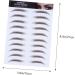 WOFASHPURET Fake Eyebrow Stickers 4pcs Authentic for Semi Supplies Men Grooming Brow Shaper Like Tools Stimulation Fake - Buy Online on SooperMarket.com