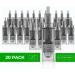 Dr. Pen Ultima A7 Replacement Cartridges (20 Pack) - Silicone Nano 0.25mm with Bayonet Slot - Disposable Parts - Buy Online on SooperMarket.com