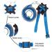 Dongker Turtle Harness and Leash | Adjustable Leather Turtle Control Rope for Walking Pet Turtles - L Blue - Buy Online on SooperMarket.com