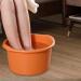 Colcolo Foot Bath & Spa Pool - Durable Foot Soak Bucket with Handles for Home Pedicure - 27.9 x 19.1 cm Orange - Buy Online on SooperMarket.com
