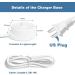 Toothbrush Charger Base Compatible with Oral b Braun Round Head Electric Toothbrush Model 3757 Replacement Charger Power Cord Portable Travel 110 V Waterproof Inductive Charging Base by Zuikn - Buy Online on SooperMarket.com