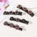 8PCS Sparkling Crystal Stone Braided Hair Clips Set for Women - Rhinestones Hairpin Duckbill Clip with Small Clips - Ideal Hair Accessories for Girls and Women - Buy Online on SooperMarket.com
