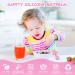Vicloon Baby Fork and Spoon Set - 4Pcs Silicone Self Feeding Utensil for Infant Toddler, Easy Grip Cutlery Kit for Children - Red/Orange - Buy Online on SooperMarket.com