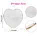 WLLHYF Resin Nail Art Palette - 2Pcs Golden Edge Heart-Shaped Mixing Palettes for Nail Art Painting and Cosmetic Mixing - Buy Online on SooperMarket.com