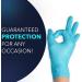 Circlecare Powder-Free Nitrile Disposable Exam Gloves - 100 Pack, Blue, Extra-Large, Latex-Free, Non-Sterile, Textured Fingertips - Buy Online on SooperMarket.com
