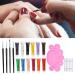 Nail Art Palette Kit - 4PCS Brush Pen for Easy Drawing | Exquisite Craftsmanship for Home and Beauty Salons - International Shipping Available - Buy Online on SooperMarket.com