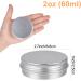 Sopito Aluminum Tins - 24 Pack 60ml Empty Round Tins for Lip Balm Cosmetics Mini Candles & Crafts - Buy Online on SooperMarket.com