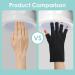 2 Pair Anti UV Gel Manicure Gloves - Professional Fingerless Protection for Nail Art DIY - Moisturizing & Skin Care - Home & Outdoor - 2 Pairs - Buy Online on SooperMarket.com