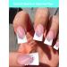 500PCS Short Duck Nail Tips - Clear Half Cover Acrylic Nails for Salon | Extra Short Flare French Nail Extensions | 10 Sizes - Buy Online on SooperMarket.com