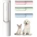 Lilo & Filou - lint lint roller clothing brush self -cleaning reusable travel size cat hair dog hair animal hair remover - pearl white