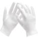 100% Cotton Gloves for Eczema 1 Pairs White Cotton Moisturizing Gloves Over Night Bedtime | Cosmetic Inspection Premium Cloth Quality | Dry Sensitive Irritated Skin Spa Therapy Secure Wristband