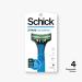Buy Schick Xtreme 3 Eco Men's Disposable Razors - 4 Count (2 Pack) | Eco-Friendly & Comfortable Shaving - Global Shipping Available - Buy Online on SooperMarket.com